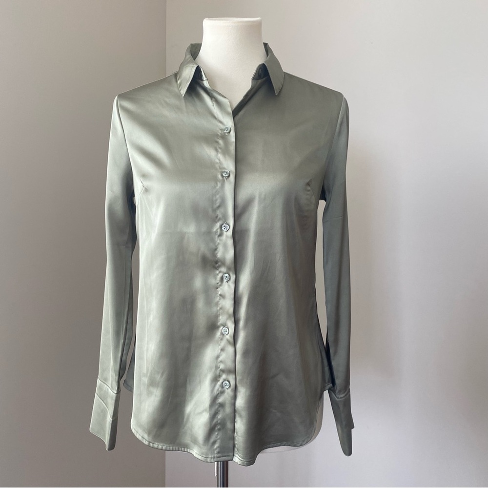 Banana Republic Factory Satin Classic Shirt